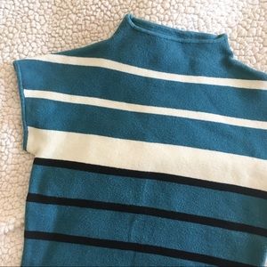 High neck cap sleeve top